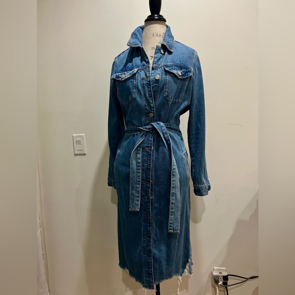 River Island Denim Distressed Dress